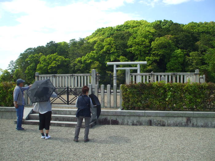 Kofun of Emperor Suinin near Nara, Japan