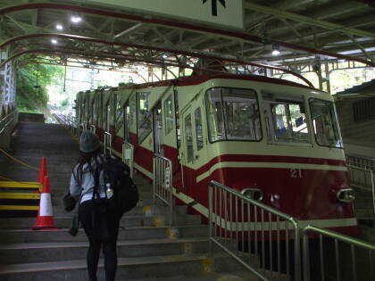 Cable car to Kōya-san.