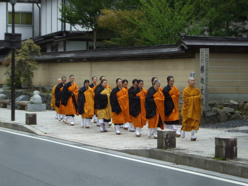 Buddhist nuns at Kōya-san.