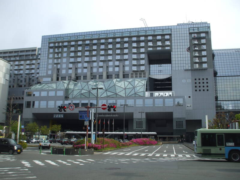 Exterior of Kyōto Station.