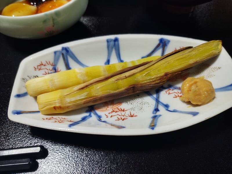 Grilled bamboo.
