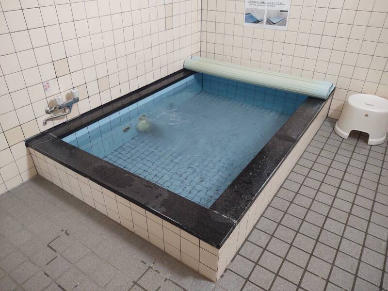 Hot bath in the ryokan.