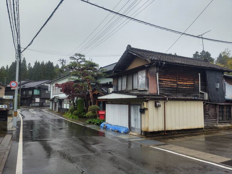 Exterior of Tamonkan ryokan at the base of Mount Haguro.