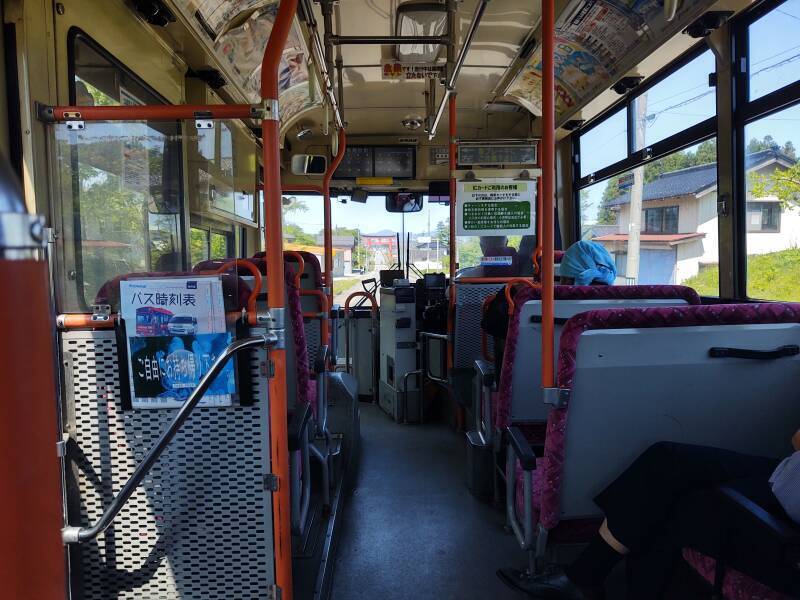 On the bus from Mount Haguro to Tsuruoka.
