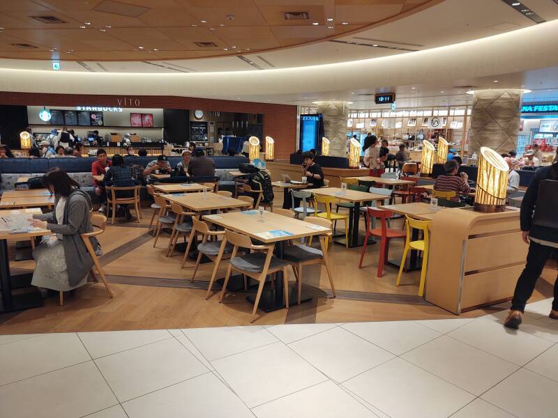 Dining area at Ōsaka International Airport.