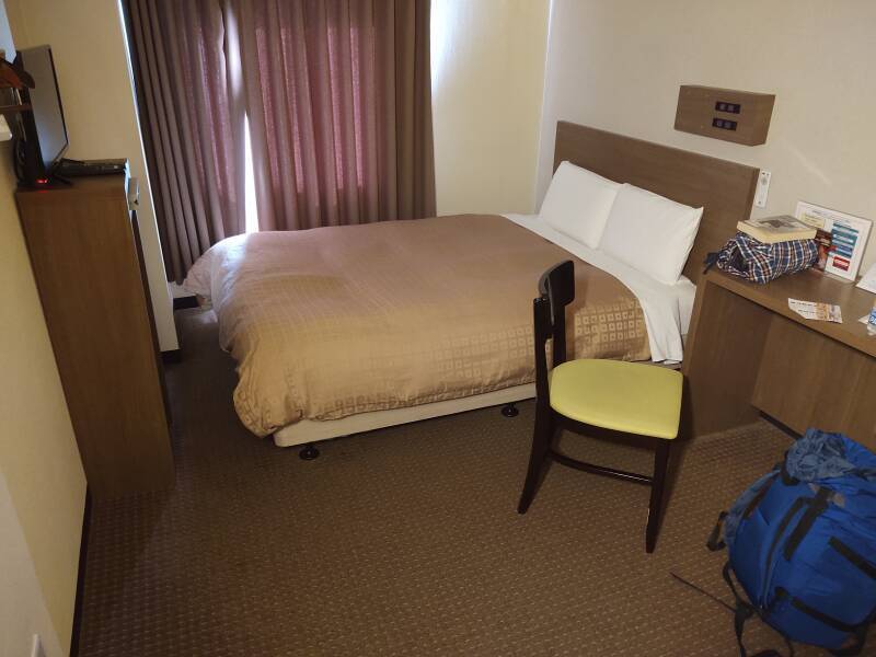 Cheap business hotel room in Yamagata.