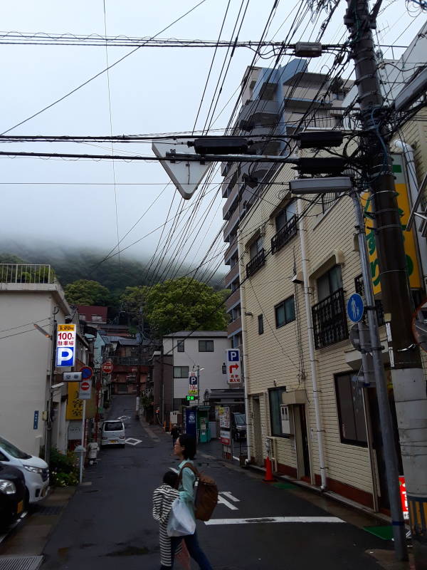 Electrical power lines in Nagasaki.