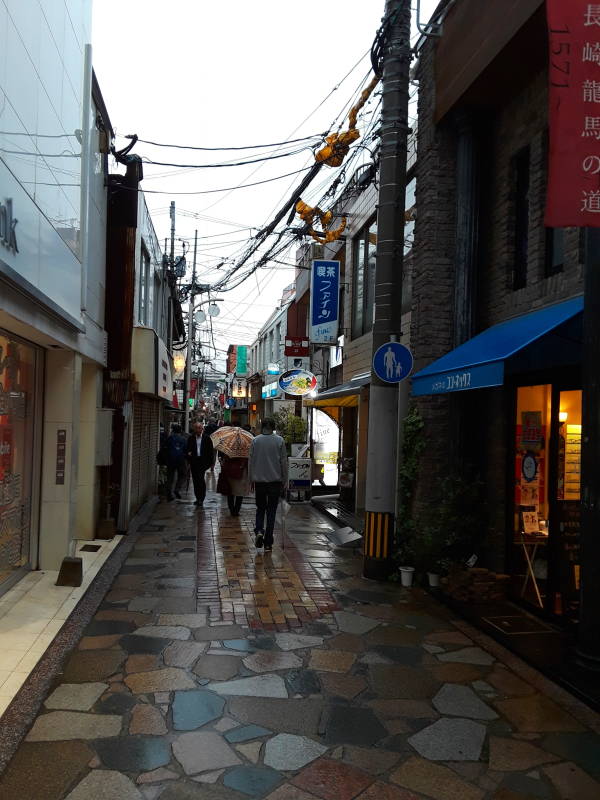 Pedestrian street in Nagasaki.