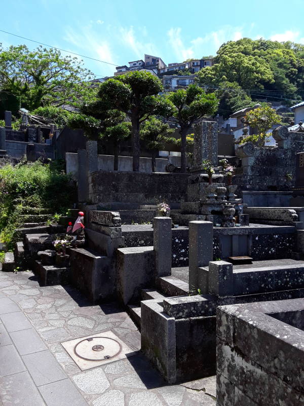 Cemetery in Nagasaki.
