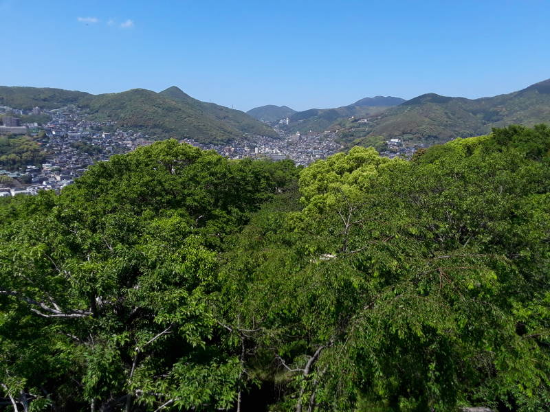 View north from the park overlooking Nagasaki.