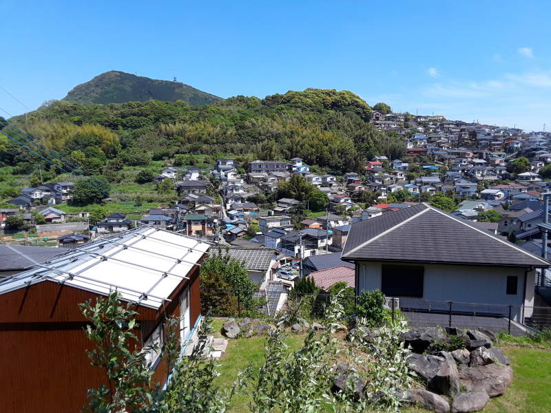 View northeast from the park overlooking Nagasaki.