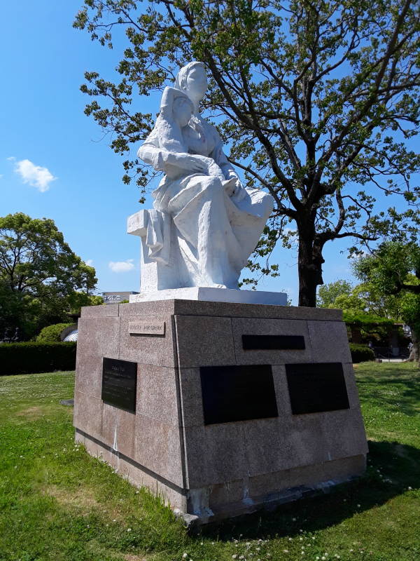 Second Soviet memorial at the Peace Park in Nagasaki.