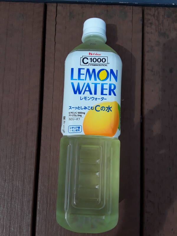 Lemon water with 100 milligrams of vitamin C.