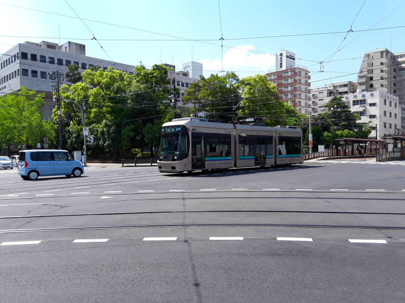 Streetcar in Nagasaki.