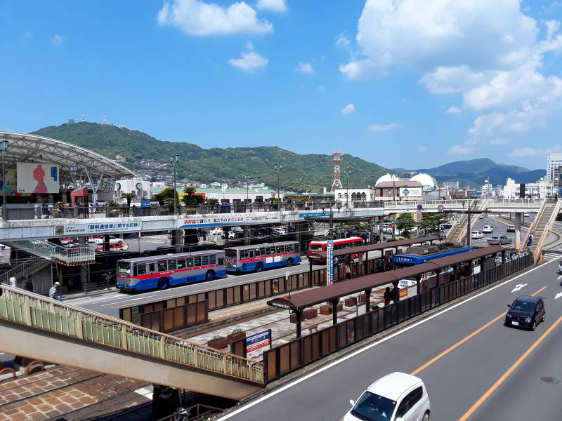Train station in Nagasaki.