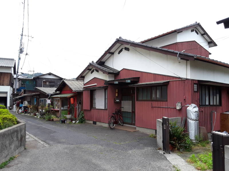 Side streets in Miyanoura on Naoshima.