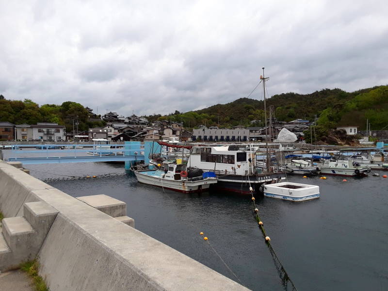 Miyanoura port on Naoshima.