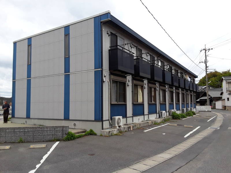 Container apartments in Miyanoura on Naoshima.
