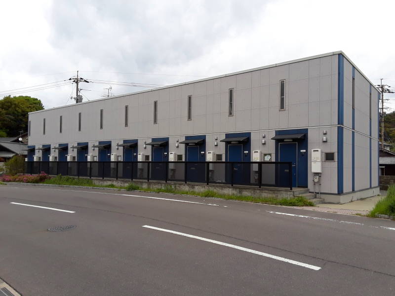 Container apartments in Miyanoura on Naoshima.