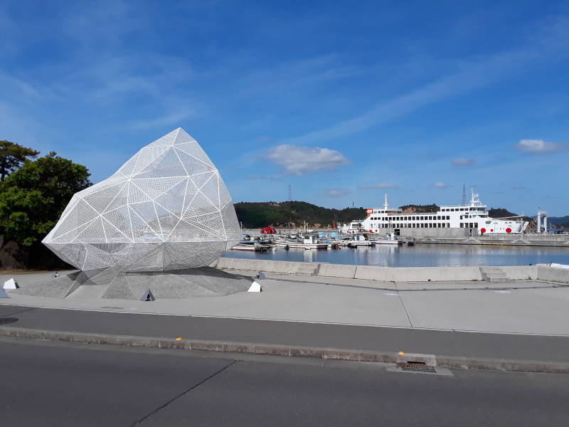 Art in Miyanoura on Naoshima.