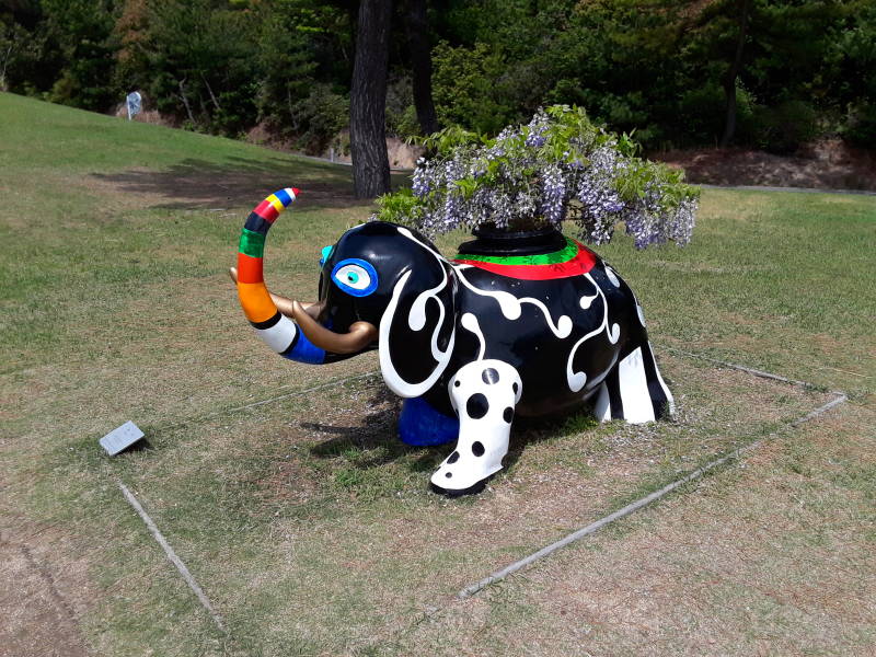 Sculpture garden near the Benesse hotel on Naoshima.