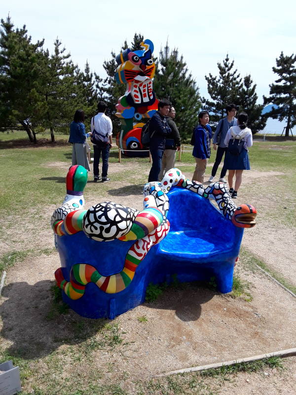 Sculpture garden near the Benesse hotel on Naoshima.