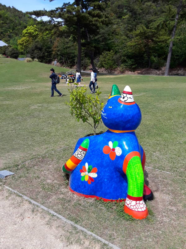 Sculpture garden near the Benesse hotel on Naoshima.