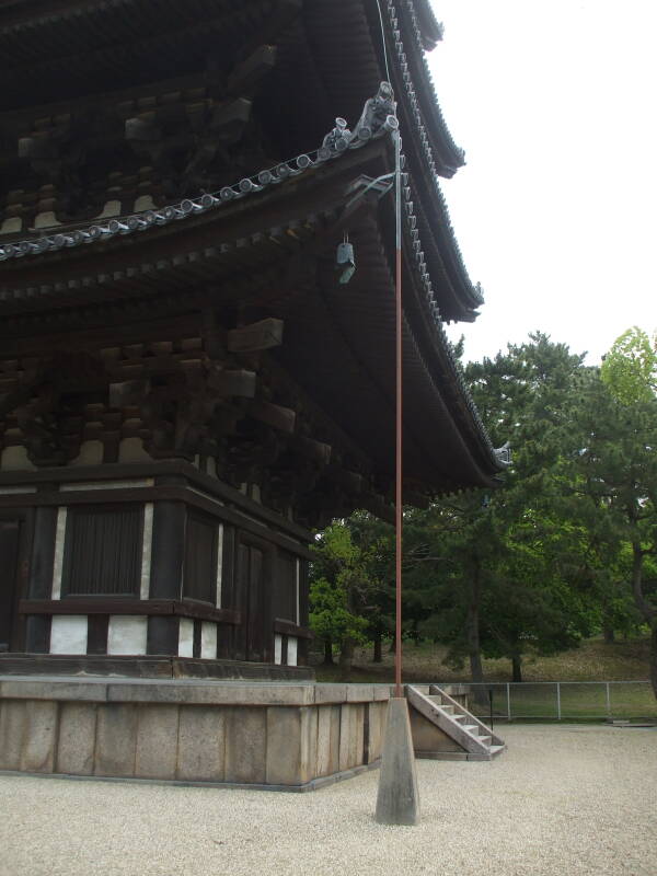 Lightning arrestor on a pagoda.