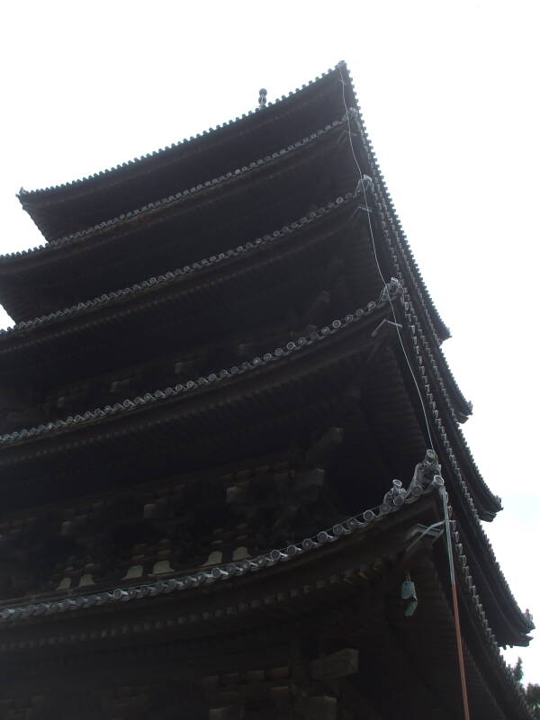 Lightning arrestor on a pagoda.