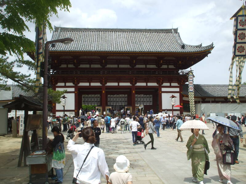 Inner gate at Tōdai-ji, the Buddhist temple in Nara.