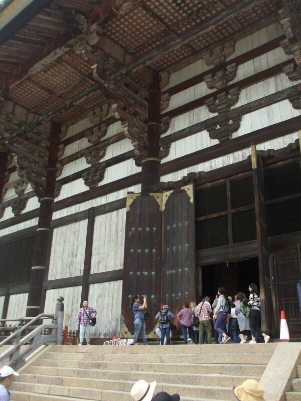 Doors of Tōdai-ji, the Buddhist temple in Nara.