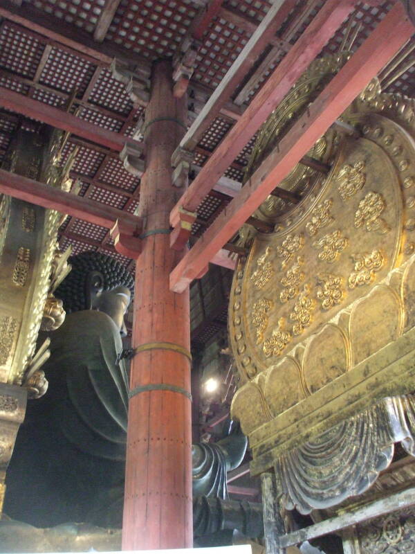 Daibutsu, the Great Buddha of Tōdai-ji, the Buddhist temple in Nara.