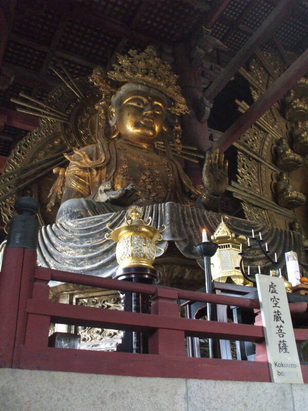 Bodhisattva at Tōdai-ji, the Buddhist temple in Nara.