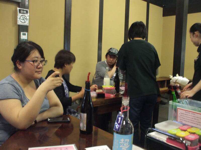 Tasting at Harushika Sake Brewery