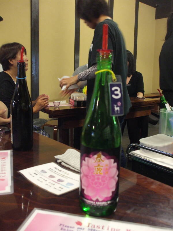 Tasting at Harushika Sake Brewery