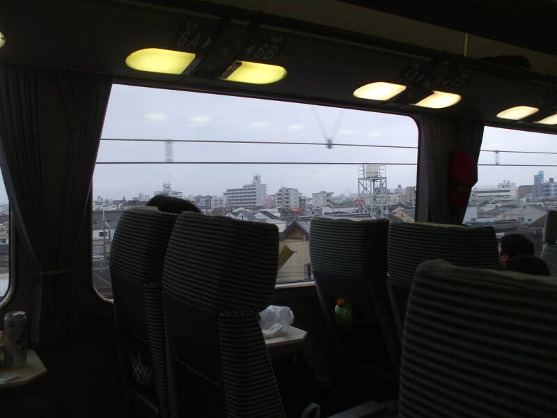 Train from Yamato-Saidaiji Station near Nara to Ōsaka Namba Station