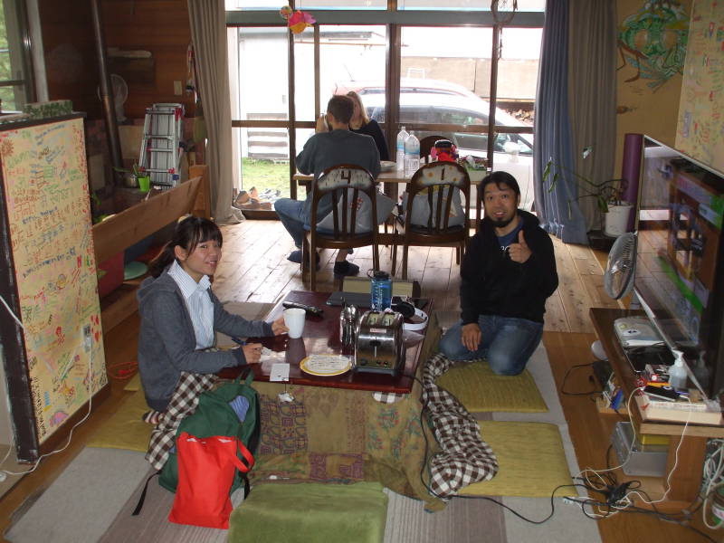 My hosts at Nikkōrisou Backpackers in Nikkō.