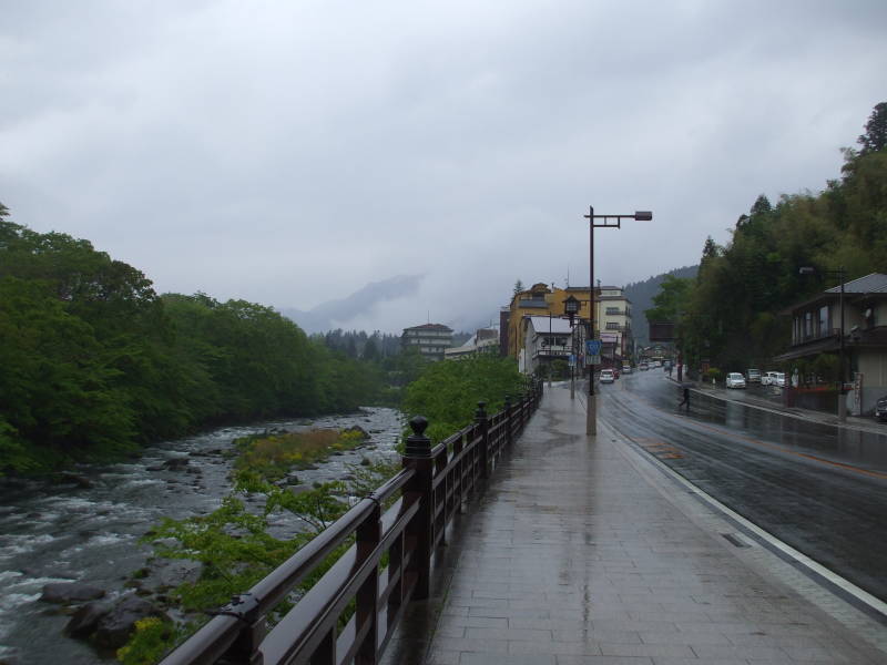 Walking out of Nikkō to the Kanman-ga-fuchi abyss.