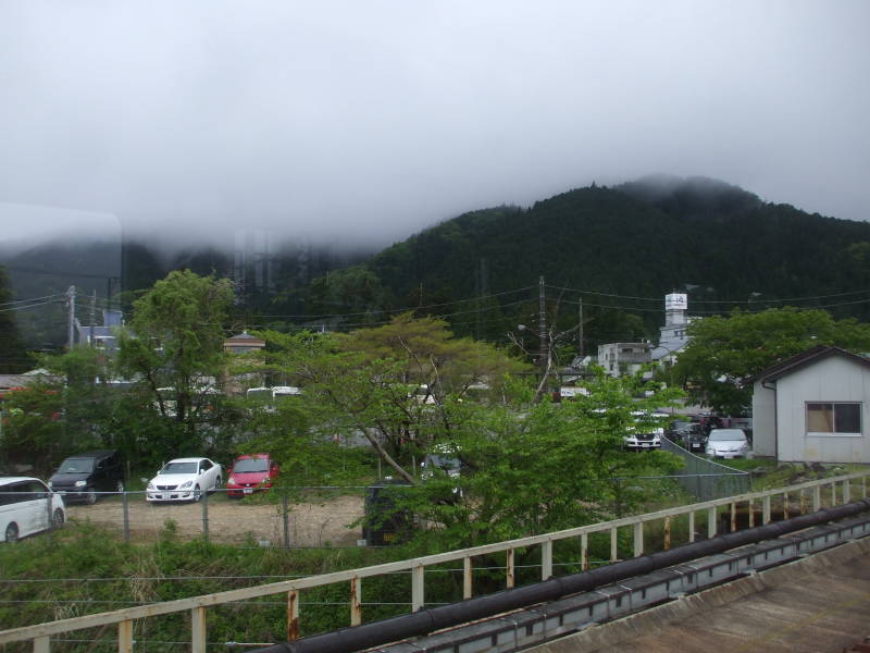 Low clouds in the mountains around Nikkō.