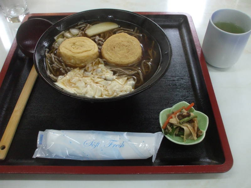 Lunch in Nikkō., ramen with tofu skin.