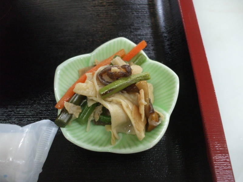 Lunch in Nikkō., pickled vegetables.
