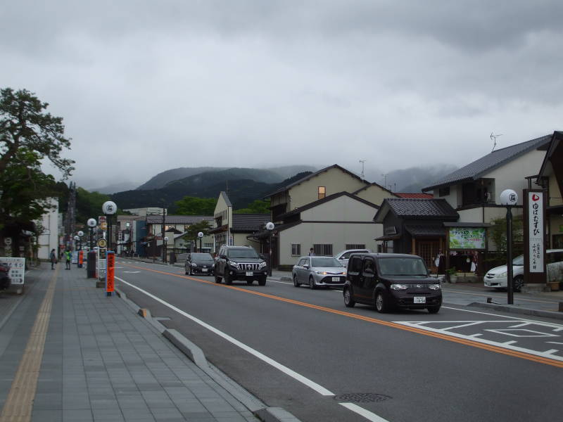 The main road through Nikkō.