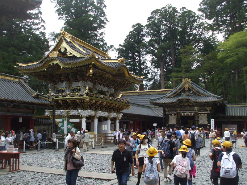 Interior side of Yomeimon Gate at Tōshō-gū, shrine of Tokugawa Ieyasu in Nikkō.