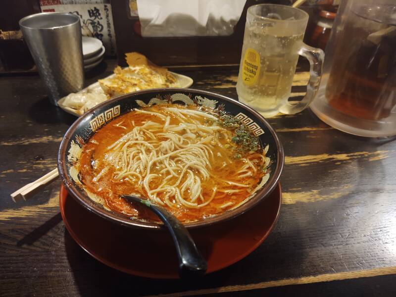 Spicy Chinese noodles in Ōita.