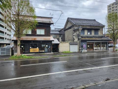 Late 19th century warehouse buildings in Otaru.