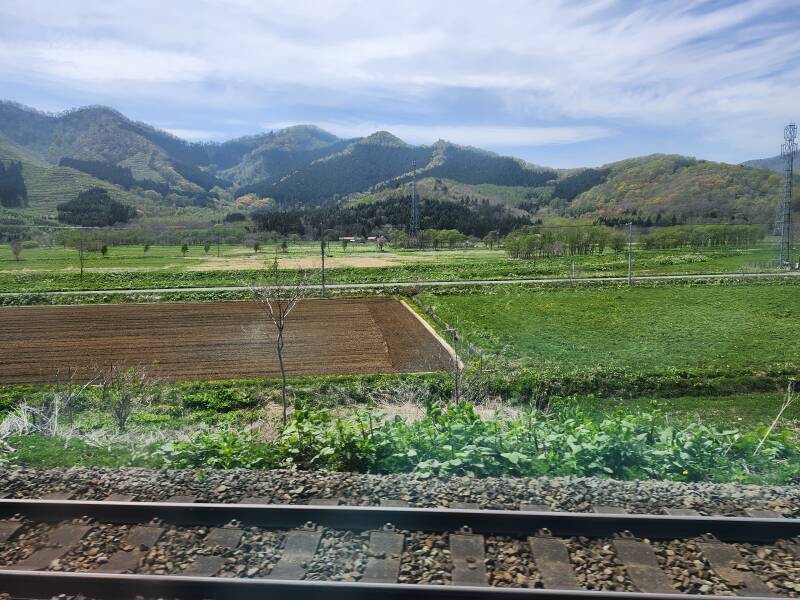 Along the Uchiura Bay coast.