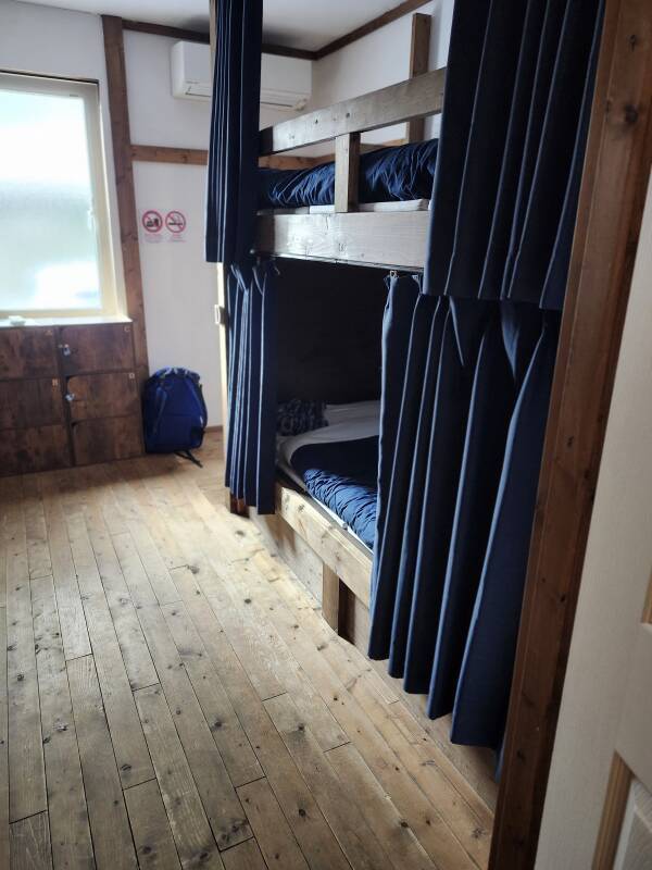 Bedroom at the Otaru Hostel.