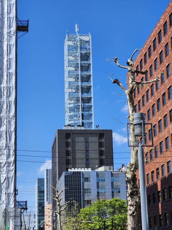 Telecommunication tower in Sapporo.