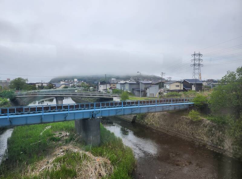 Foggy coast at Muroran.