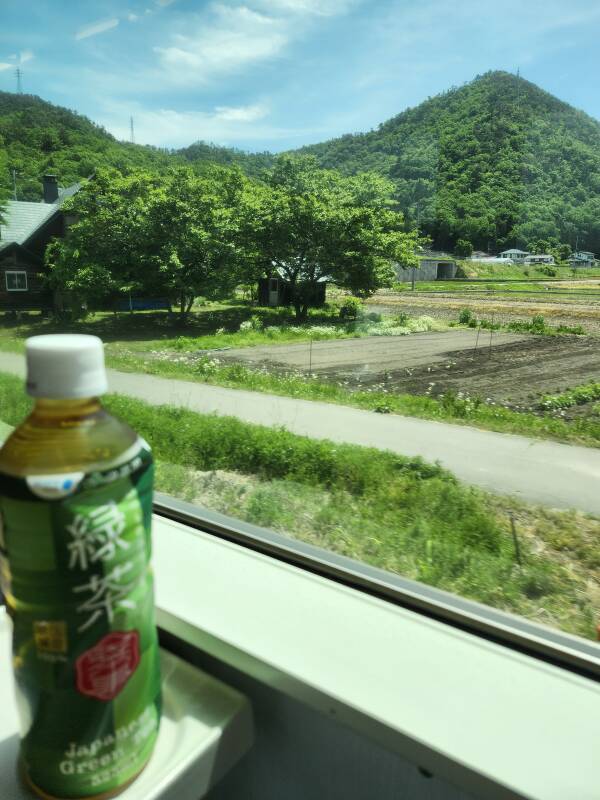 View from on board Senzan Line train.